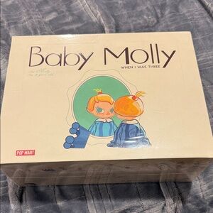 Pop Mart Baby Molly Toy Set - Blue and Cream